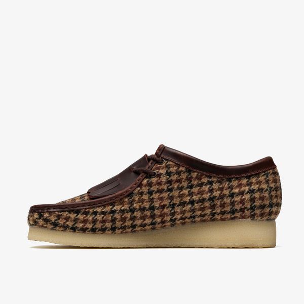 Mens Brown Tweed Combination Wallabees - Image 2