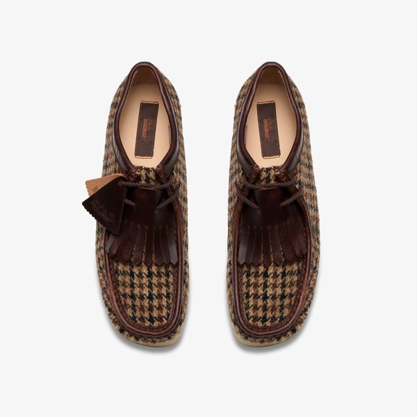 Mens Brown Tweed Combination Wallabees - Image 6