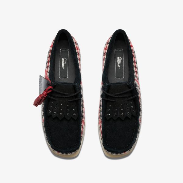 Womens Black Tweed Wallabees - Image 5