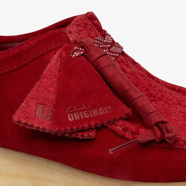 Mens Dark Red Suede Wallabees - Image 7