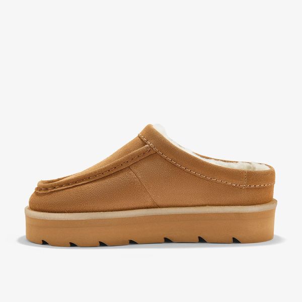 Womens Meare Mule Caramel Warmlined Clogs & Mules - Image 2