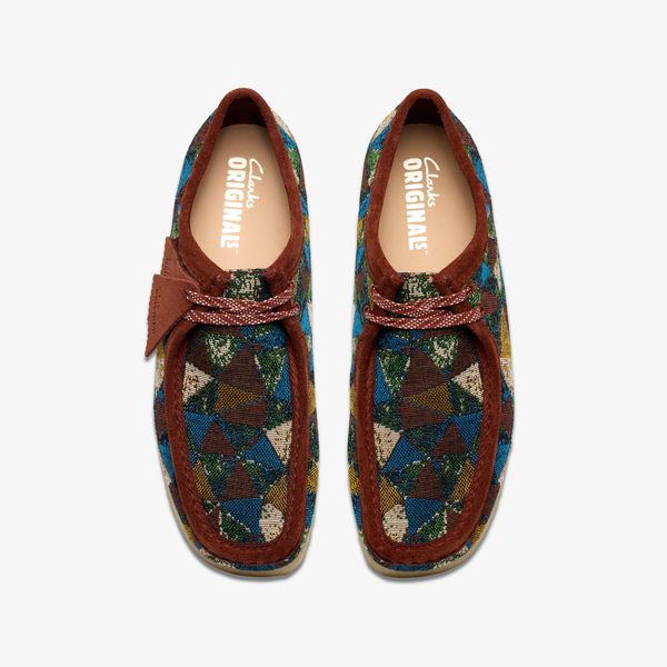 Mens Wallabee Multicolour Textile - Image 6