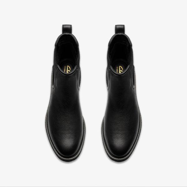Womens Nella Top Black Leather Chelsea Boots - Image 6