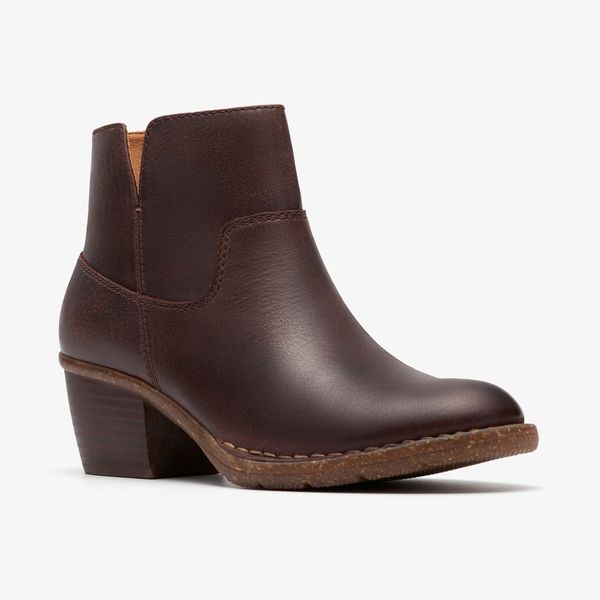 Womens Kastela Top Brown Leather Chelsea Boots - Image 4