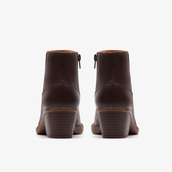 Womens Kastela Top Brown Leather Chelsea Boots - Image 5
