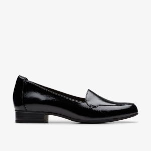 Womens Krystine Lily Black Patent Slip-Ons