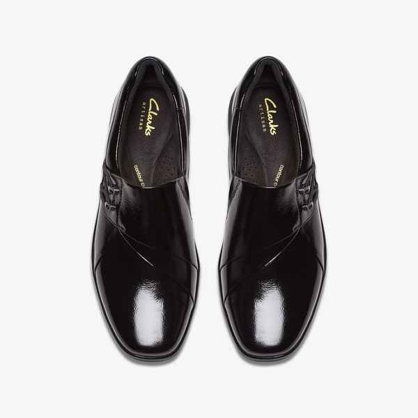 Womens Lynell Slip Black Patent Leather Shoes - Image 6