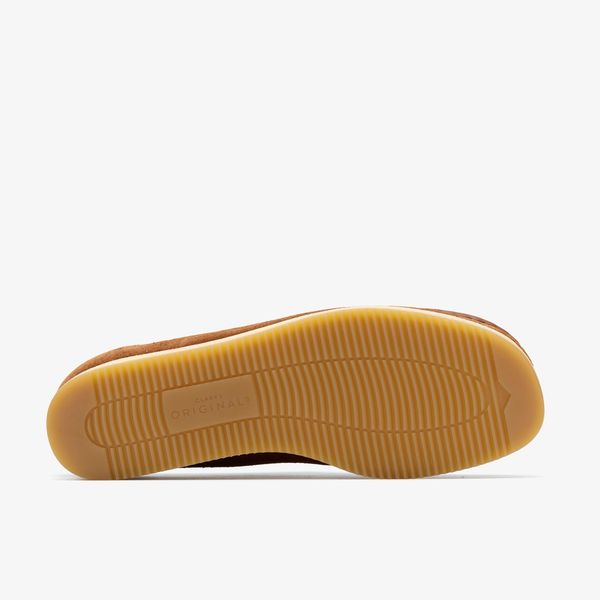 Womens Wallacraft Bee Brown/Orange Suede Wallabee - Image 3