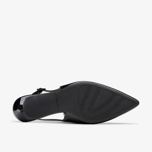 Women's Zarey Sling Black Interest Leather Heels - Image 3