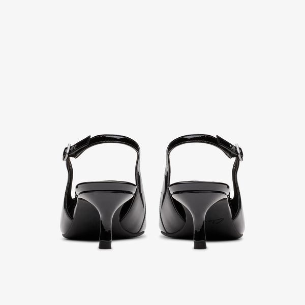 Women's Zarey Sling Black Interest Leather Heels - Image 5