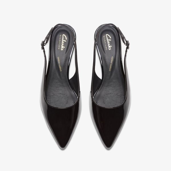 Women's Zarey Sling Black Interest Leather Heels - Image 6