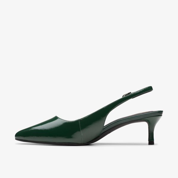 Women's Zarey Sling Dark Green Heels - Image 2