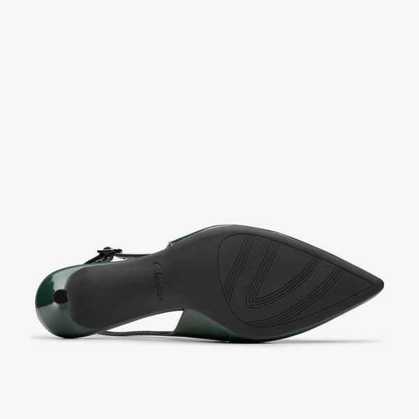 Women's Zarey Sling Dark Green Heels - Image 3