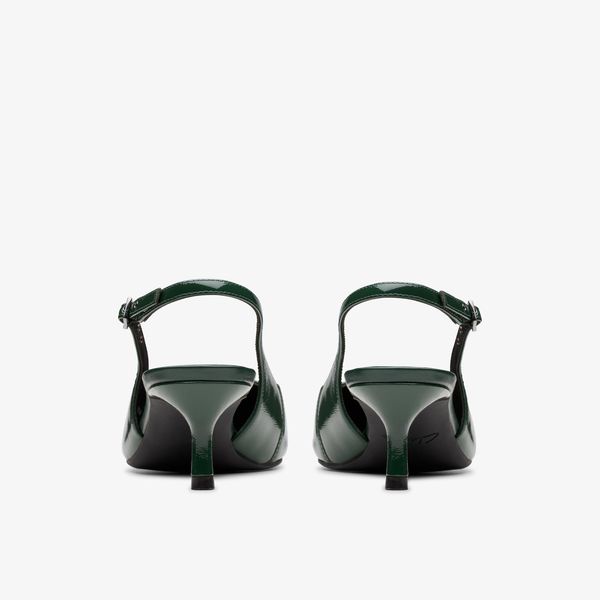 Women's Zarey Sling Dark Green Heels - Image 5