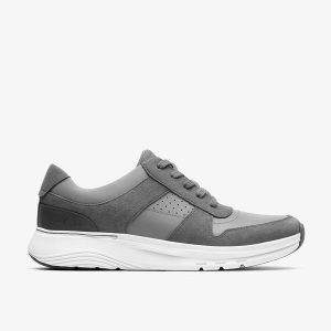 Mens Motion Trek Go Grey Sneakers