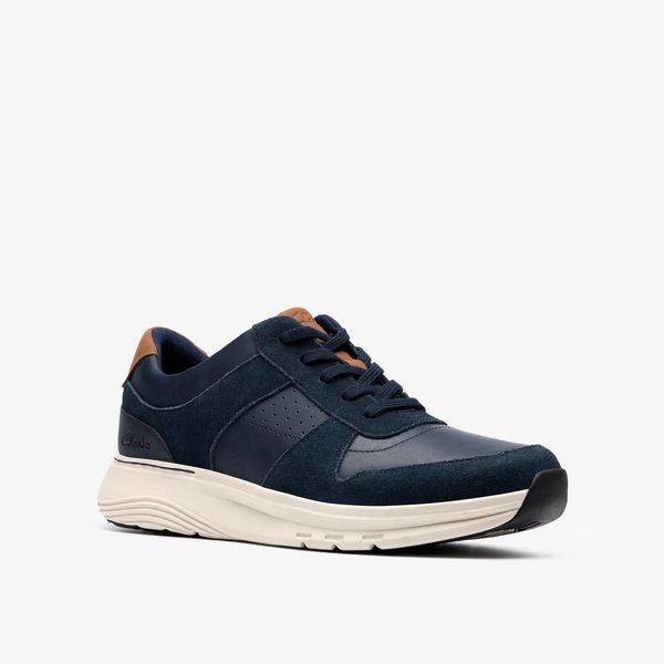 Mens Motion Trek Go Navy Sneakers - Image 2