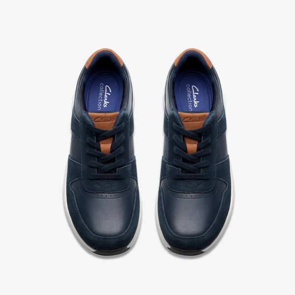 Mens Motion Trek Go Navy Sneakers - Image 6