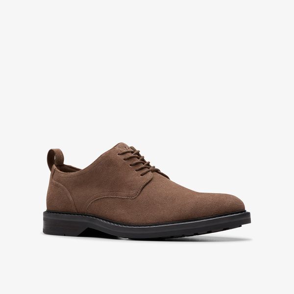 Mens Aldwin Lace Brown Suede Oxfords - Image 4