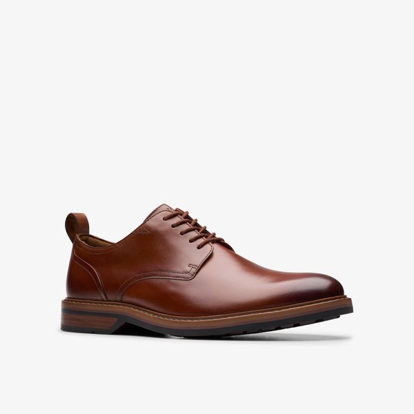 Men's Aldwin Lace Tan Leather Oxfords - Image 4