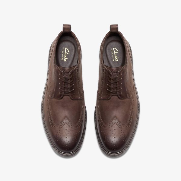 Men's Aldwin Limit Brown Leather Oxfords - Image 6