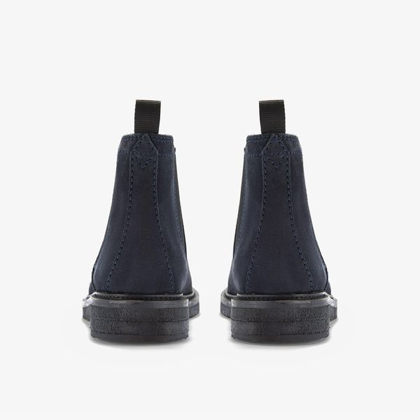 Mens Clarkdale Easy Navy Suede Chelsea Boots - Image 5