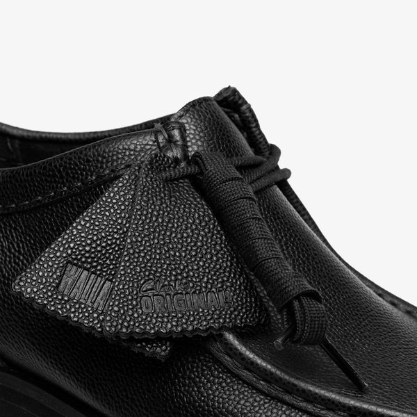 Mens Wallabee Yukon Black Scotch Grain Shoes - Image 8