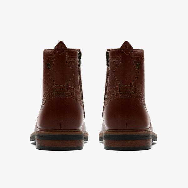 Mens Newford Lace Boot Mid Tan Leather - Image 5