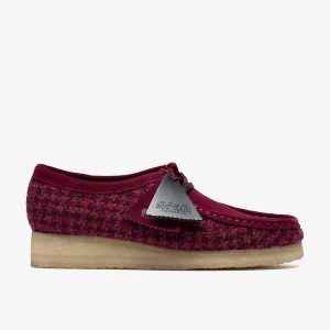 Womens Purple Tweed Wallabees