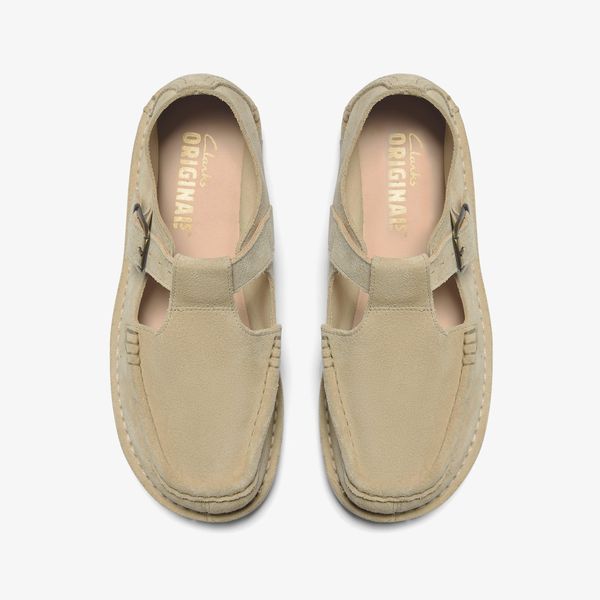 Womens Nomad T Bar. Maple Suede Shoes - Image 6