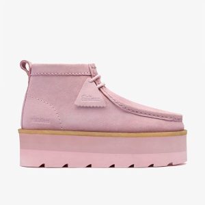 Womens Meare Walla Boot Elevated Light Pink Suede Wallabees