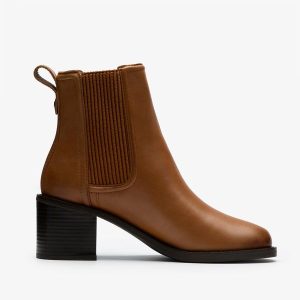 Women's Chamberly Top Tan Leather Chelsea Boots