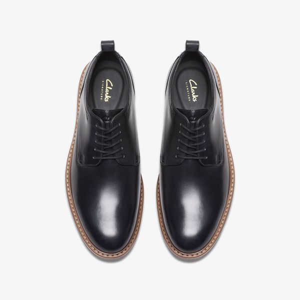 Men's Aldwin Lace Black Leather Oxfords - Image 6