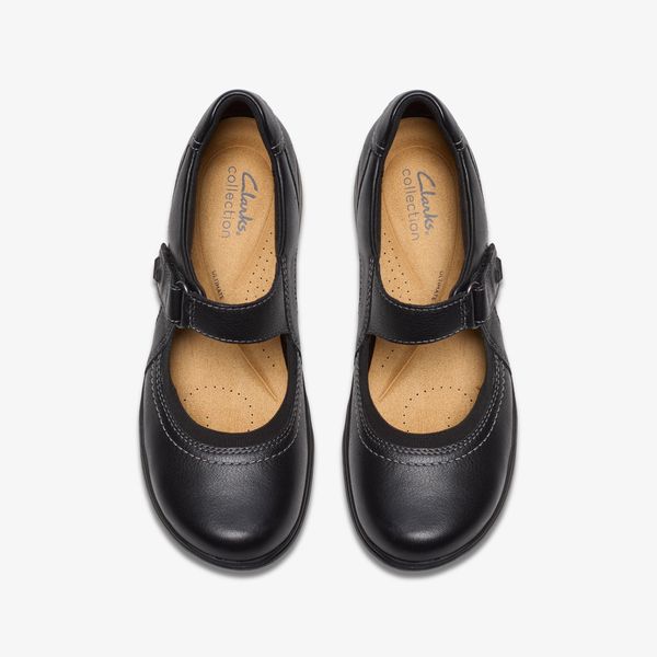 Women's Carleigh Madi Black Leather Mary Janes - Image 6