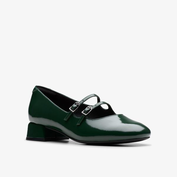 Womens Daiss30 Shine Dark Green Mary Janes - Image 4