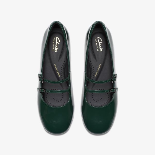 Womens Daiss30 Shine Dark Green Mary Janes - Image 6