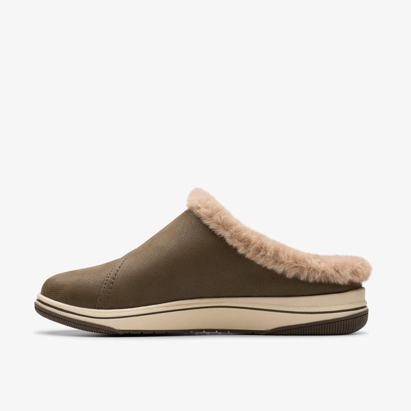 Womens Breeze Myth Dark Olive Clogs & Mules - Image 2