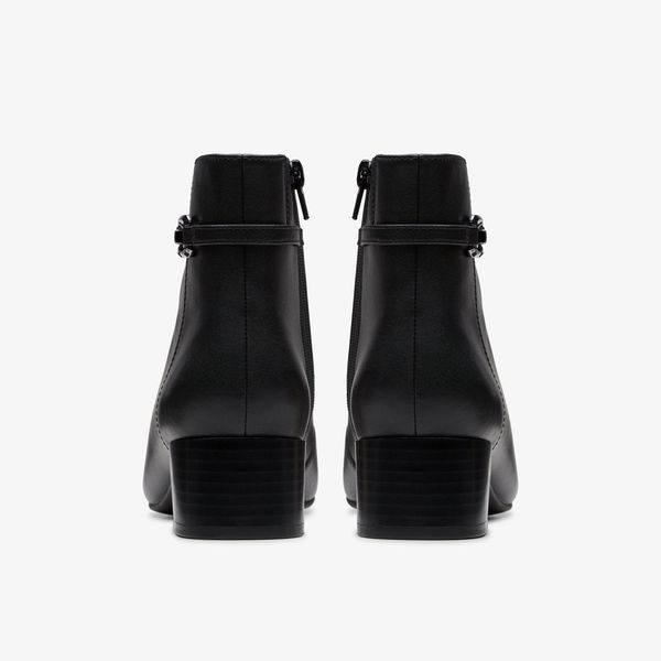 Womens Iridessa Air Black Leather Ankle Boots - Image 5