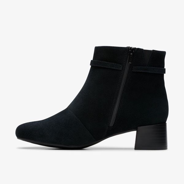 Womens Iridessa Air Black Suede Ankle Boots - Image 2