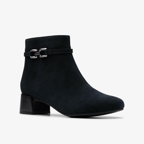Womens Iridessa Air Black Suede Ankle Boots - Image 4