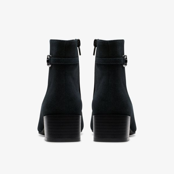 Womens Iridessa Air Black Suede Ankle Boots - Image 5