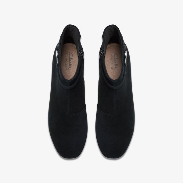 Womens Iridessa Air Black Suede Ankle Boots - Image 6