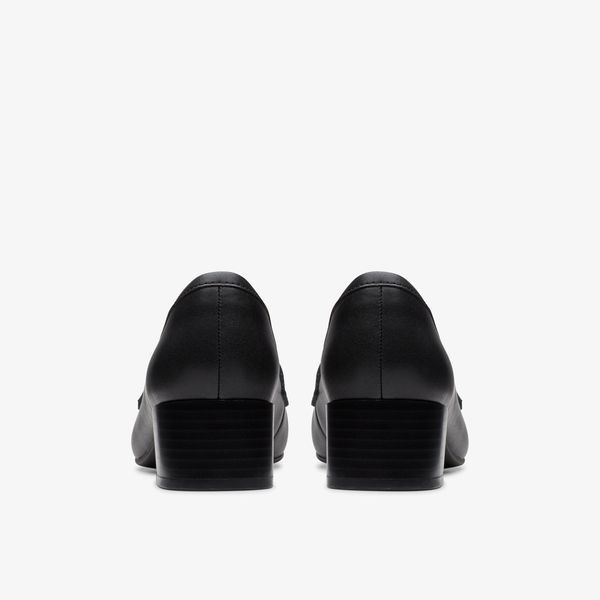 Womens Iridessa Sky Black Leather Loafers - Image 5