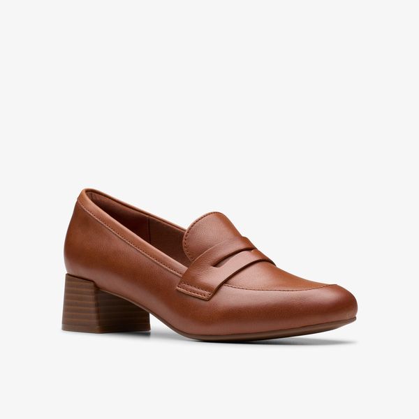 Womens Iridessa Sky Dark Tan Leather Loafers - Image 4