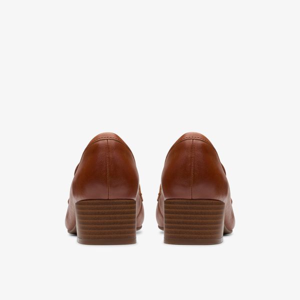 Womens Iridessa Sky Dark Tan Leather Loafers - Image 5