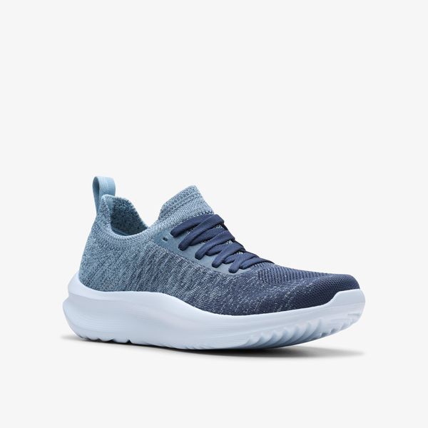 Womens Solevana Lace Light Blue Sneakers - Image 4