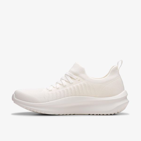 Womens Solevana Lace White Sneakers - Image 2