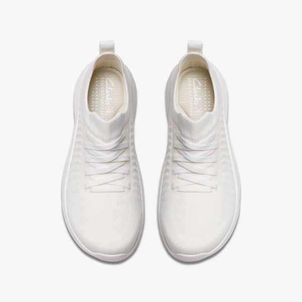 Womens Solevana Lace White Sneakers - Image 6