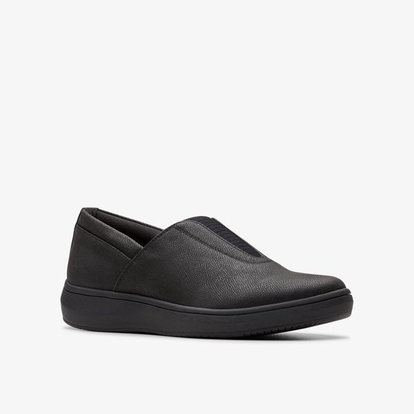 Women's BreezeSky Ria Black/Black Slip-Ons - Image 4