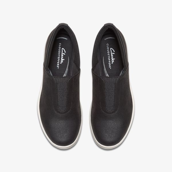 Women's BreezeSky Ria Black/White Slip-Ons - Image 7