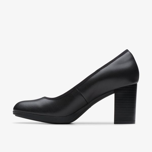 Women's Bayla Carly Black Leather Pumps - Image 2